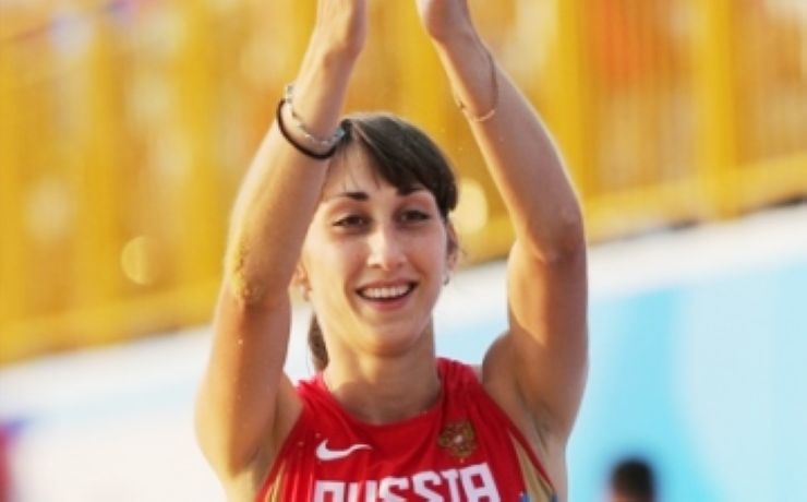 <p>Прыгунья Екатерина Конева оказалась лучшей в тройном прыжке с показателем в 14,46 метра</p>
