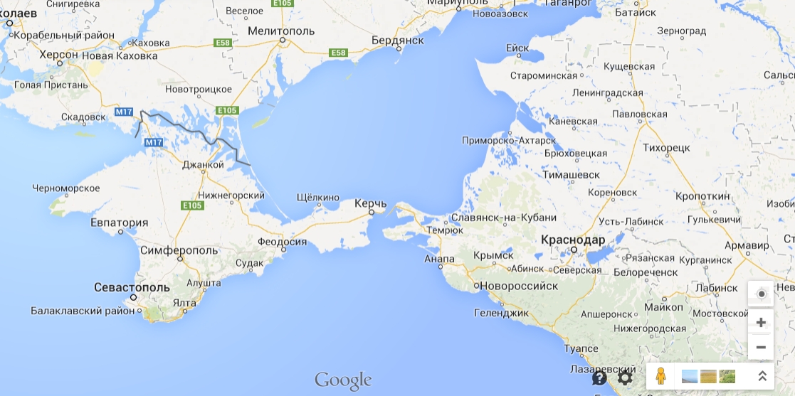 <p>Карты популярной американской поисковой системы Google отображают Республику Крым и город Севастополь как часть Российской Федерации</p>