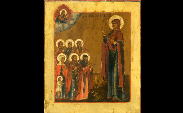 <p>Икона написана в XII веке по просьбе благоверного князя Андрея Боголюбского в память о явлении ему Божией Матери</p>