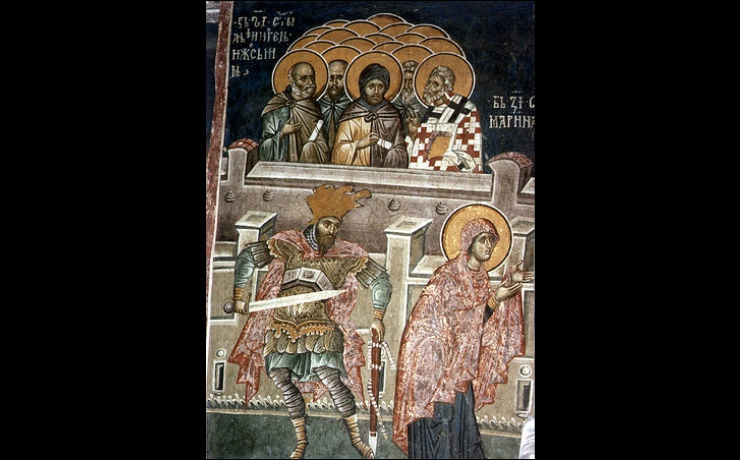 <p>Священномученик Афиноген и десять его учеников пострадали за Христа во время гонений на христиан в городе Севастии</p>