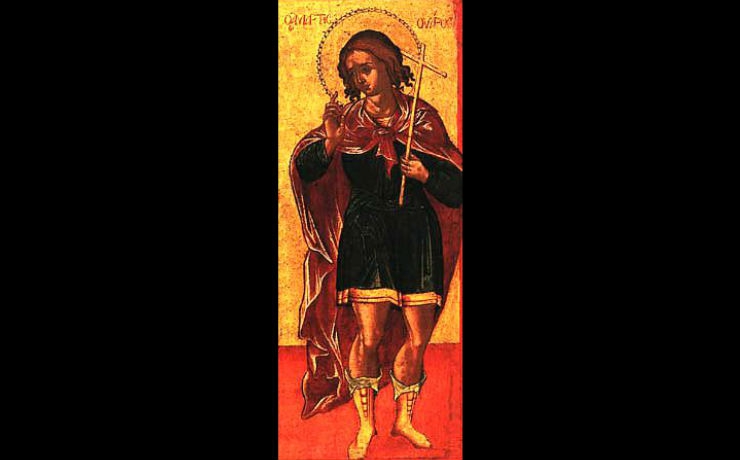 <p>Святой мученик Роман укреплял христиан в вере своим примером и горячей проповедью</p>