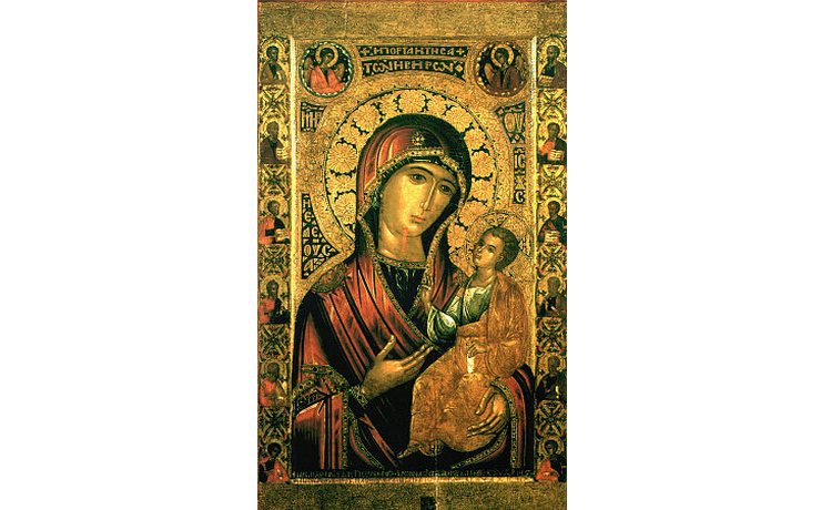 <p>Великая святыня Московская Иверская икона прославлена от Господа многими чудесами</p>