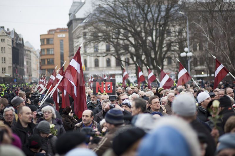 <p>Сегодня в центре Риги состоялось шествие бывших легионеров СС, неофашистов и радикальных националистов. </p>