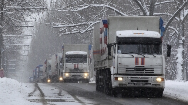 <p>Глава МЧС Владимир Пучков заявил, что очередная автоколонна с гуманитарной помощью отправится в Донбасс в четверг, 26 марта. </p>