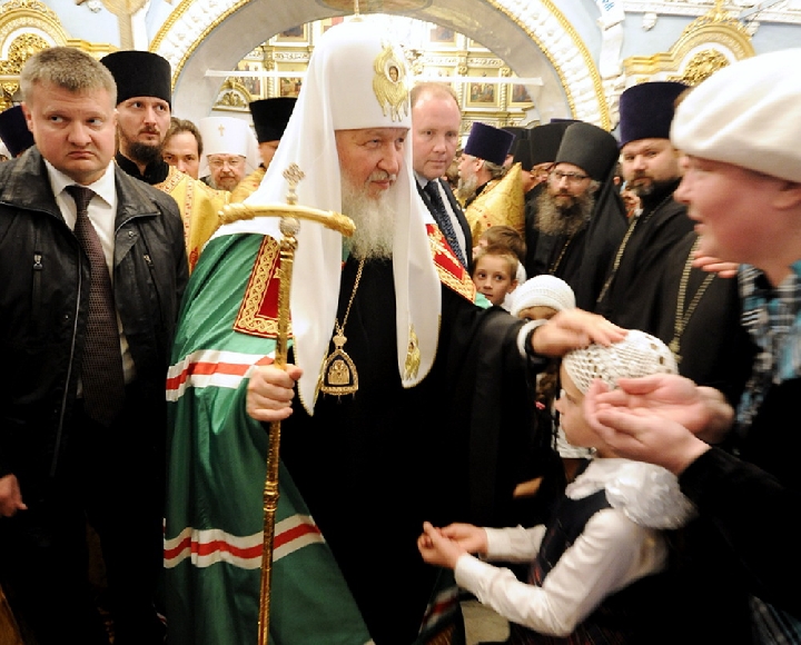 Патриарх Московский и всея Руси возглавил освящение собора Рождества Христова
