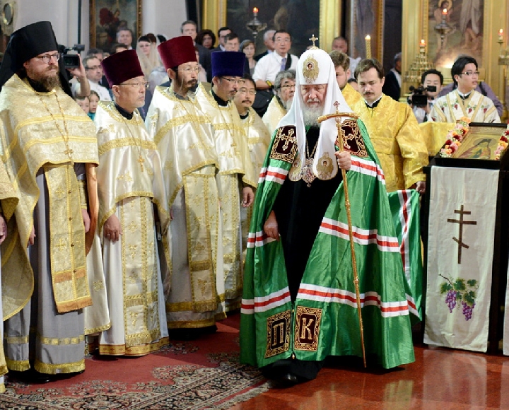 Первосвятитель в Токио побывал на подворье Русской церкви, им был отслужен молебен