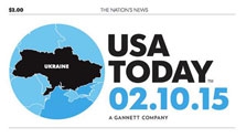 <p>Газета USA Today опубликовала на первой полосе карту Украины, на ней Крым не входит в состав страны</p>
