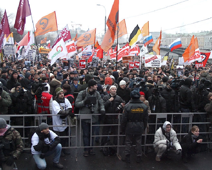 Лишь 11% россиян готовы выйти на улицу бороться за свои политические требования.